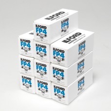 Ilford FP4 plus 125 120 fekete-fehér negatív rollfilm  (10 tekercstől)